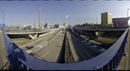 View from highway customs to the city of Basel