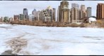 Calgary over the Bow River