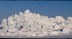 Sea ice pressure ridge