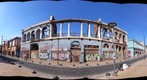 Building damaged by earthquake, Calle Serrano, Valparaiso, Chile