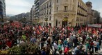 Panoramica Manifestacion Huelga General en Granada 29/03/2012