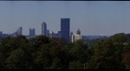 PIttsburgh and Oakland from Overlook Drive in Schenley Park