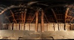 宮城県: 仙台市:太白区:縄文の森広場:竪穴式住居の内部 