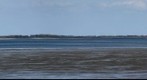 View to the island of Foehr from the island of Amrum, Germany, North Sea