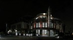 Dodge College at night