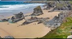 The Bedruthan Steps, Cornwall, England