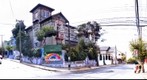 View of the intersection of Quebrada Verde and Vista Hermosa streets, Playa Ancha, Valparaiso, Chile.
