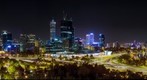 Perth Skyline from Kings Park Viewing Platform, Jan 5, 2012 at 3:30am