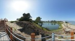 UCSB Lagoon with Pacific Ocean