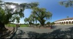 Santa Barbara Mission with Trees