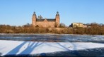 Zugefrorener Main in Aschaffenuburg