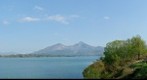 Bandai view from the Hibara lake