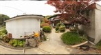 宮城県:石巻市:田代島:民宿はま屋玄関前(5/28)