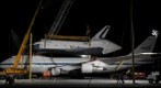 Space Shuttle Enterprise being De-mated from the SCA