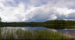 A storm approachin lake Pilezers (Duck lake). Latvia.