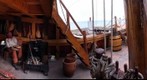 Interior of a replica of Ferdinand Magellan's ship, the Nao Victoria