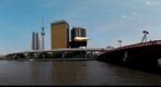Tokyo Skytree is faced from the side of Sumida River