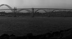 Yaquina Bay Bridge B&W