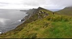 Cliff view on Achill Island above Keem Beach, Co.Mayo, Ireland