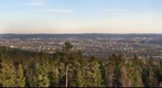 Fall view of Oslo and the Oslo fjord from the western hills of Voksenaasen