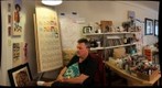 Portland Artist Guy Burwell in his Studio