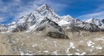  Nuptse and Khumbu Glacier from before Gorak Shep
