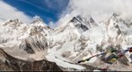 EBC, Khumbu Icefall, and Everest