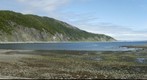 The Batareynaya Bay, Staritskiy peninsula, of town of Magadan, Russa, at low tide, July 2006.