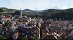 Panorama view from Český Krumlov castle