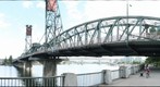 At Tom McCall waterfront Park, under the Hawthorne Bridge, in Portland Oregon