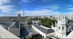 Vistas panorámicas de Madrid desde la azotea del Palacio de Comunicaciones de la Plaza de Cibeles (Madrid)