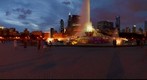 Chicago Cityscape at Dusk, Featuring Buckingham Fountain