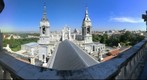 Vistas panoramicas de Madrid desde la cupula de la Catedral de la Almudena. Madrid
