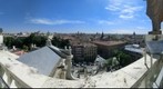 Vistas panoramicas de Madrid desde la cupula de la Catedral de la Almudena. Madrid