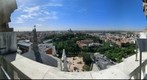 Vistas panoramicas de Madrid desde la cupula de la Catedral de la Almudena. Madrid