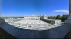 Vistas panoramicas de Madrid desde la Catedral de la Almudena. Madrid