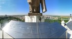 Vistas panoramicas de Madrid desde la cupula de la Catedral de la Almudena. Madrid
