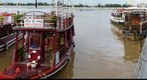 Cruise boats docked in Phnom Penh