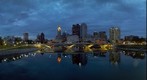 Columbus Ohio Cityscape at Dusk