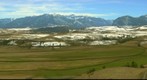 Snow from Mt Maurice to the West Rosebud - October 7  2012