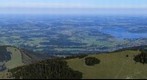 Blick von der Kampenwand auf den Chiemsee  / View on lake Chiemsee