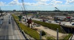SR-826/SR-836 Interchange Looking at EB 836 & SB 826 from atop new Bridge #11 at Noon on 10/16/2012