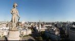 Nelsons 360 eye view of London UK 