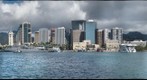 Aloha Tower from Sand Island