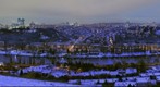 Praha in the winter morning