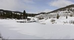 View of an old dredger boat at the Tiger Run, Colorado