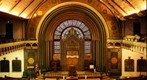 Agudas Achim North Shore Congregation, inside - Bimah / raised area
- shot from upper levels