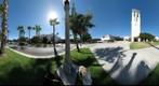 At the University of Redlands in Front of the Student Center
