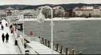 Sopot molo w zimie