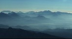 View from Triglav after sun rise